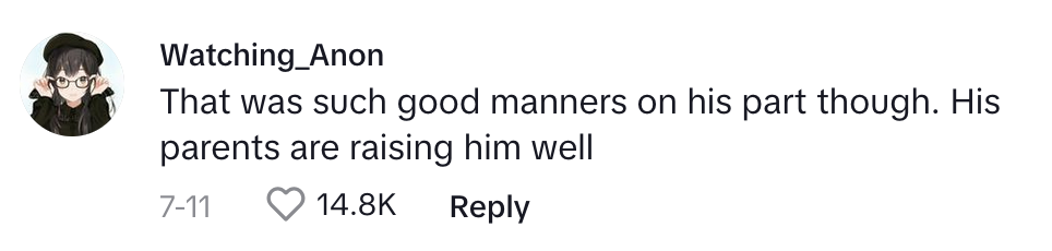TikTok comment